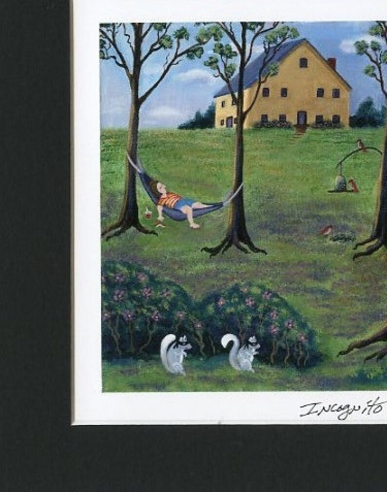 Funny Squirrel Art Print Funny Animal Painting Forest Art Etsy