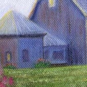 Impressionist Flower Garden Art Print – Maine Cottage Landscape immagine 4