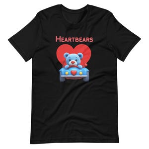 Unisex Cute Bear Shirt for Her Teddy Bear T - Shirt for Him Bear With Heart Gift for Her Bear Gift for Him Teddy Bear Couple Shirt