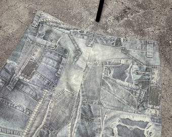 Jaded London デニムプリント スケートフィットパンツ サイズ 36