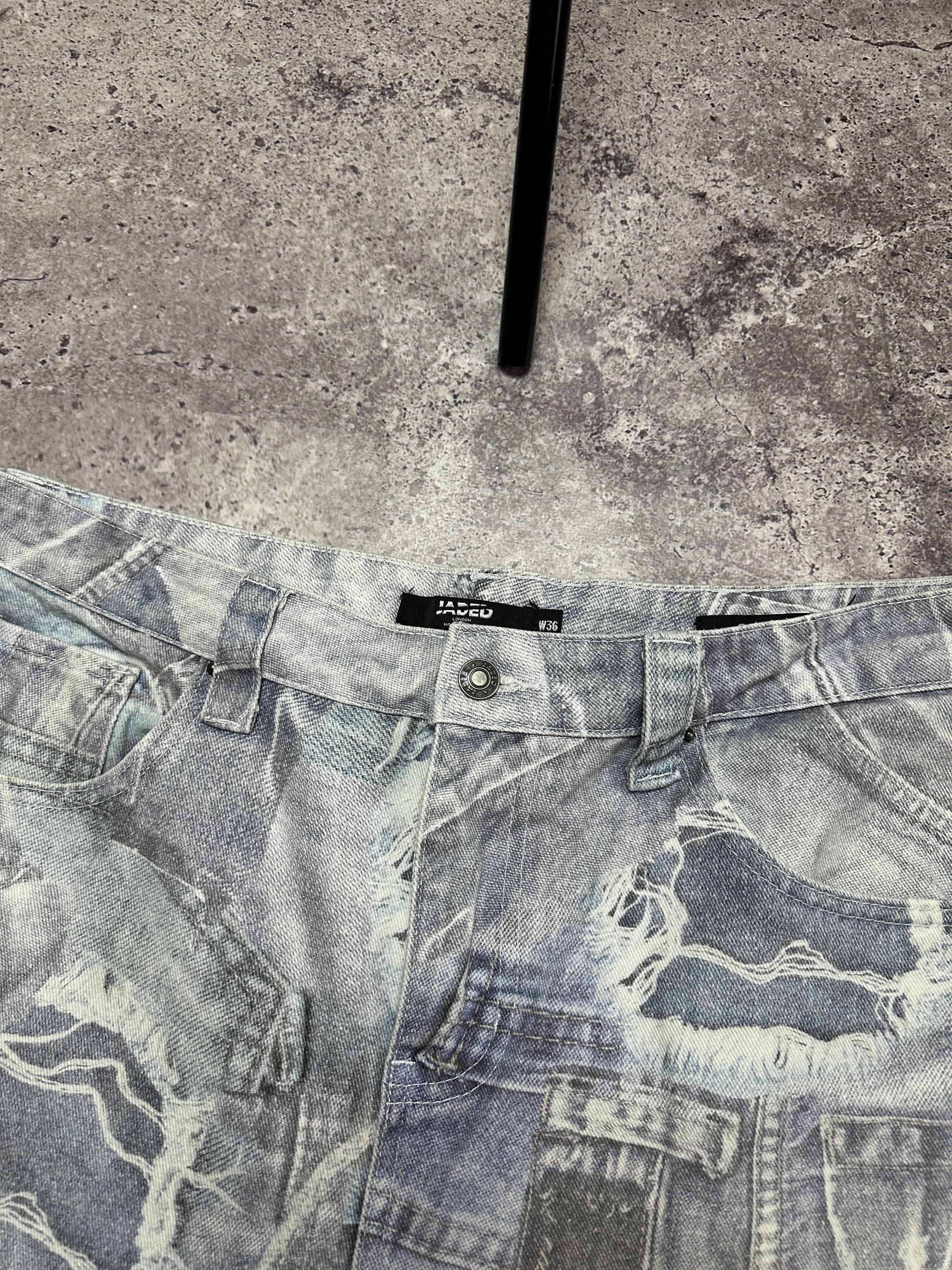 Jaded London デニムプリント スケートフィットパンツ サイズ 36