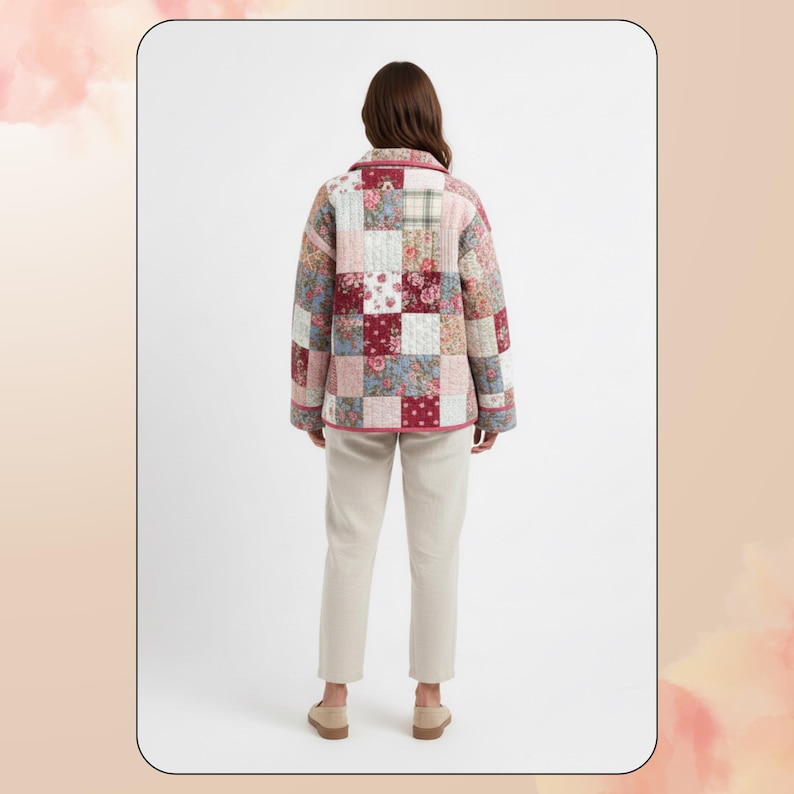 Quilt Jacket Sewing Pattern: Patchwork Chore Coat (XS–2XL) PDF.