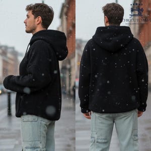 Oversized Sherpa Hoodie Sewing Pattern: Unisex Winter Pullover (PDF Pattern, Sizes XS–3XL)