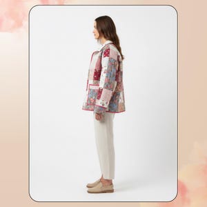 Quilt Jacket Sewing Pattern: Patchwork Chore Coat (XS–2XL) PDF.