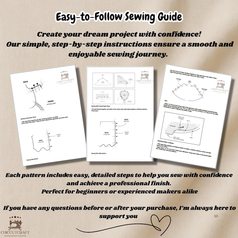 Women's Oversized Hoodie Sewing Pattern: Drop Shoulder Kangaroo Pocket (XS–3XL) – Beginner PDF Pattern