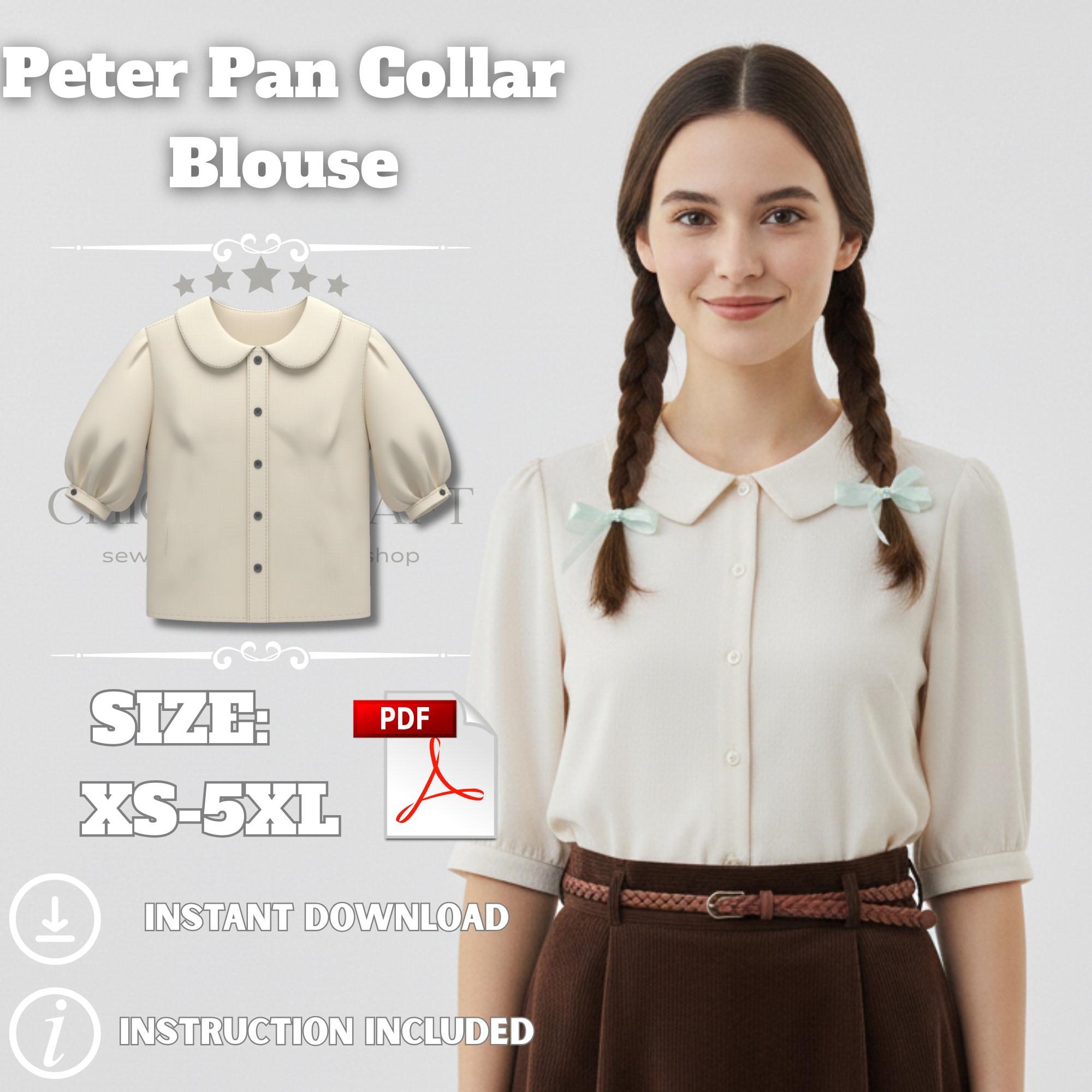 Peter Pan Collar Saree Blouse Australia