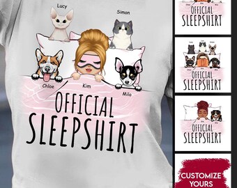 Cat Sleep Shirt - Etsy