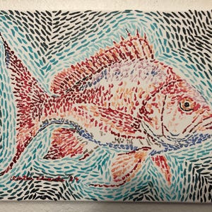 Red Snapper - 16x20 painting