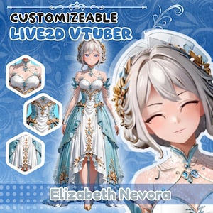 Customizable Vtuber - Elizabeth Nevora | Premade Vtuber, Live2D Model, Vtube Studio, Full Body Vtuber, Anime Style, Ready to Use