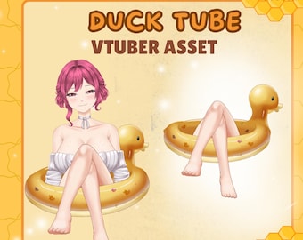 Vtuber Asset Duck Tube | Ready to Use | PNG Download