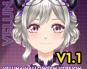 Customizable Premade Live2D Character Full Body Rigged (ready to Use) Anime Avatar vBridger Streamer Model Lewd Sexy Halloween Version