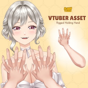 Live2D VTuber Holding Hand | Rigged Vtuber Asset Addon | VTube Studio Compatible | Stream Interaction