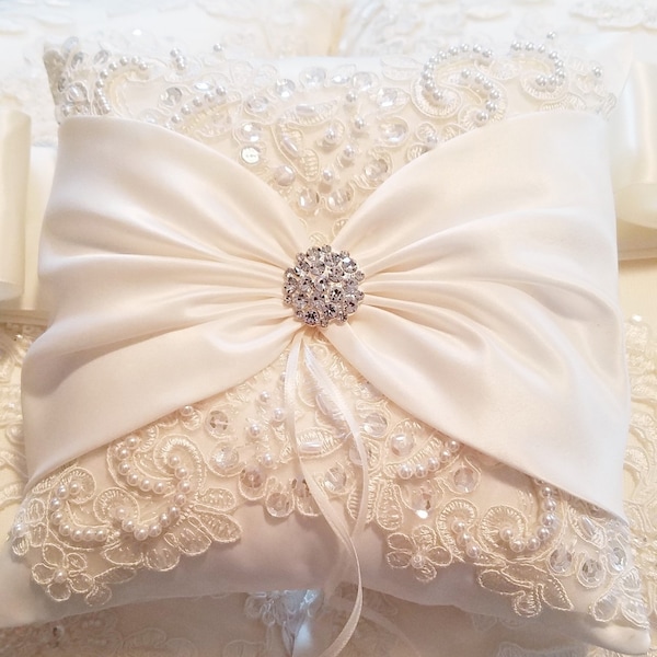 Lace Wedding Pillow Etsy
