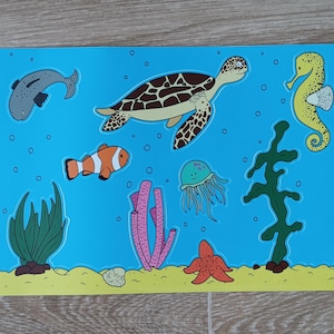 Sticker sheet: under the ocean