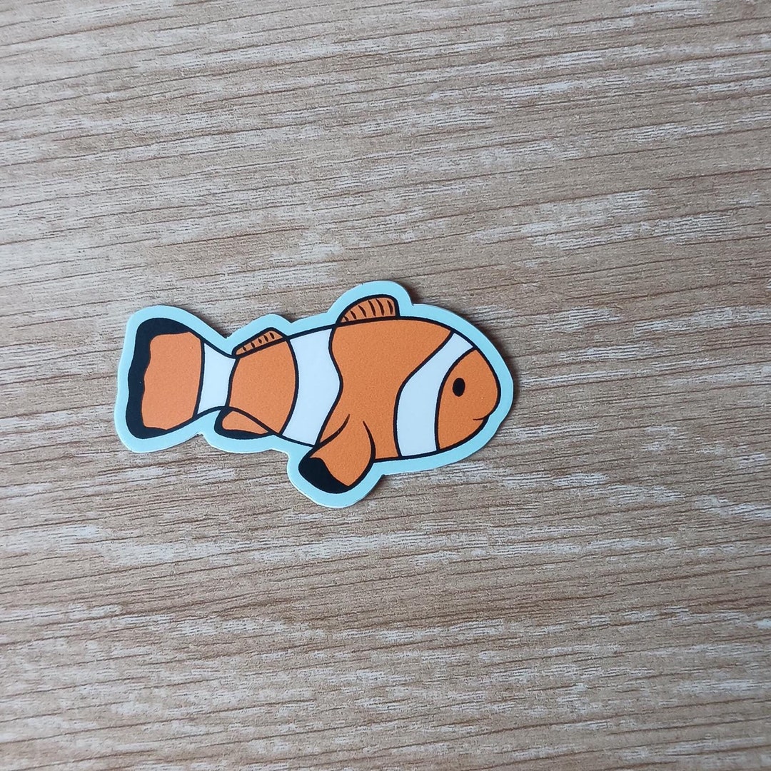 Clownfish Sticker: Sea Life Decal - Etsy
