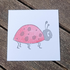 Coccinella - Stampa linoleum