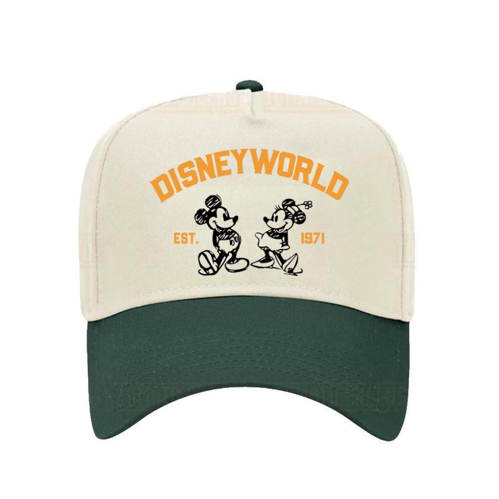 Vintage Disneyworld Hat With Mickey and Minnie | Disney 1971