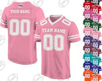 Maillot De Football Américain Personnalisable - Avec Nom, Numéro Et Logo - Homme, Femme, Enfant