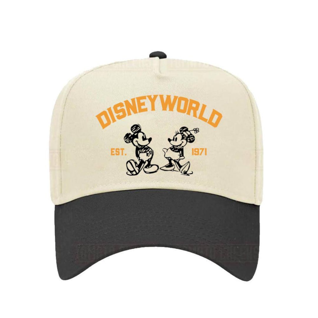 Vintage Disneyworld Hat With Mickey and Minnie | Disney 1971