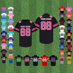 Op maat gemaakt voetbalshirt, gepersonaliseerd shirt met gestikte of gedrukte naam en nummer, teamuniform voor heren, dames, kinderen, meisjesvoetbal