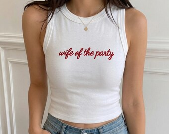Custom Embroidered Tank Top, Personalized Baby Tee, Minimalist Custom Text Shirt, Aesthetic Fitted Tank, Custom Name Gift for Her