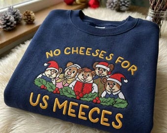 No Cheeses For Us Meeces Comfort Color T-Shirt, Embroidered Muppet Christmas Carol Sweatshirt, Disneyland Merry Christmas Hoodie
