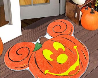 Halloween Mouse Doormat, Non Slip Front Door Mat Doorway Rugs, Halloween Decorations Outside Indoor Halloween Decor