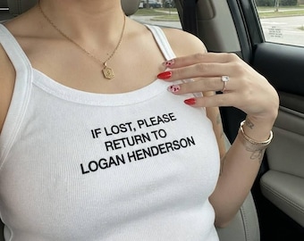 If Lost Please Return To Tank, Funny Bachelorette Shirt, Personalized Bride Tank, Future Wife Bridal Trip Honeymoon Outfit, Matching Bach