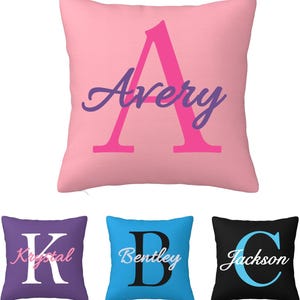 Personalized Pillow Cases with Initials, Custom Pillow Cases, Love Mementos, Couple Gifts, Office and Home Decoration