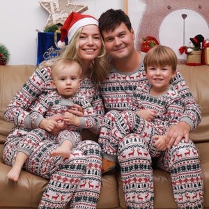 Christmas Family Pyjamas 2025, Christmas Matching Pajamas, Matching Pajamas for The children & Adults – Holiday Xmas Eve Outfits