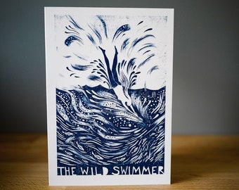 The Wild Swimmer -  Greetings Card