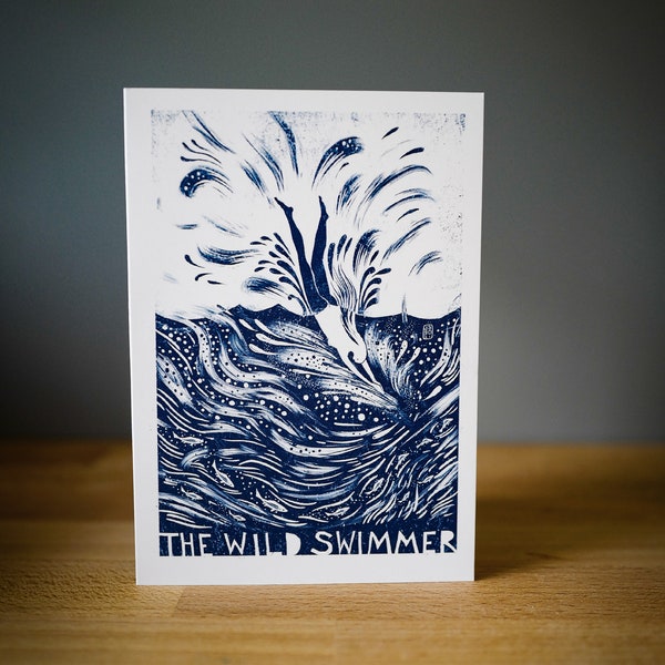 The Wild Swimmer -  Greetings Card