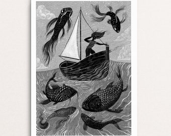All The Fish In The Sea - Signed Print