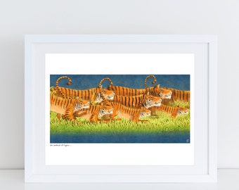 An Ambush of Tigers! - Signed Print from An Ambush of Tigers book