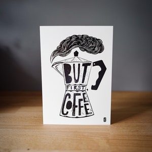 Mais tout d’abord, Café - Carte de voeux