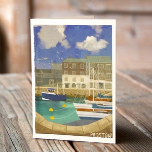 Cornualles - Card de Felicitaciones de Padstow