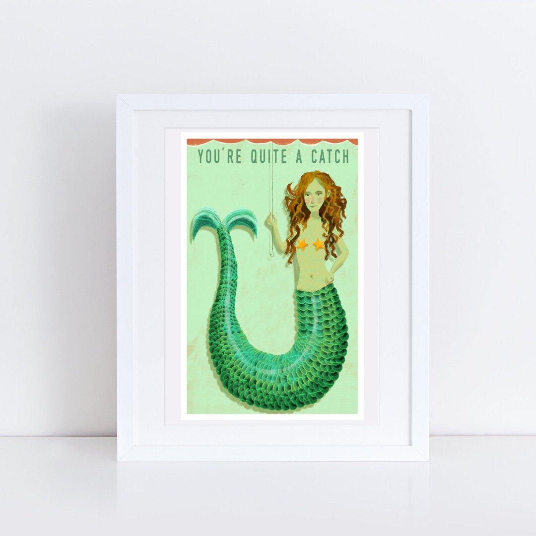 You're Quite A Catch Impresión firmada Etsy España