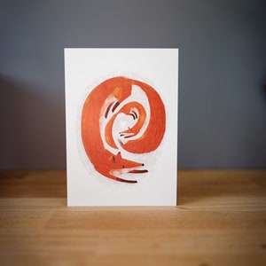 Fox & Cub - Carte de voeux illustrée