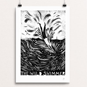 The Wild Swimmer  - Signed Print