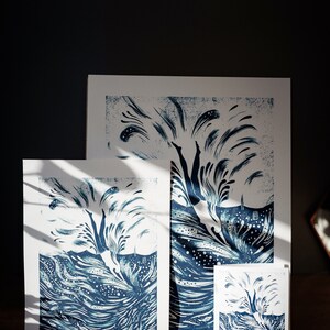 The Wild Swimmer In Blue Signed Print image 6