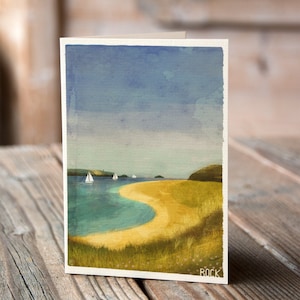 Cornish Coasts - Tarjeta de saludos de roca