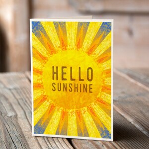 Hola Sunshine - Tarjeta de San Valentín, Aniversario, Boda, Compromiso