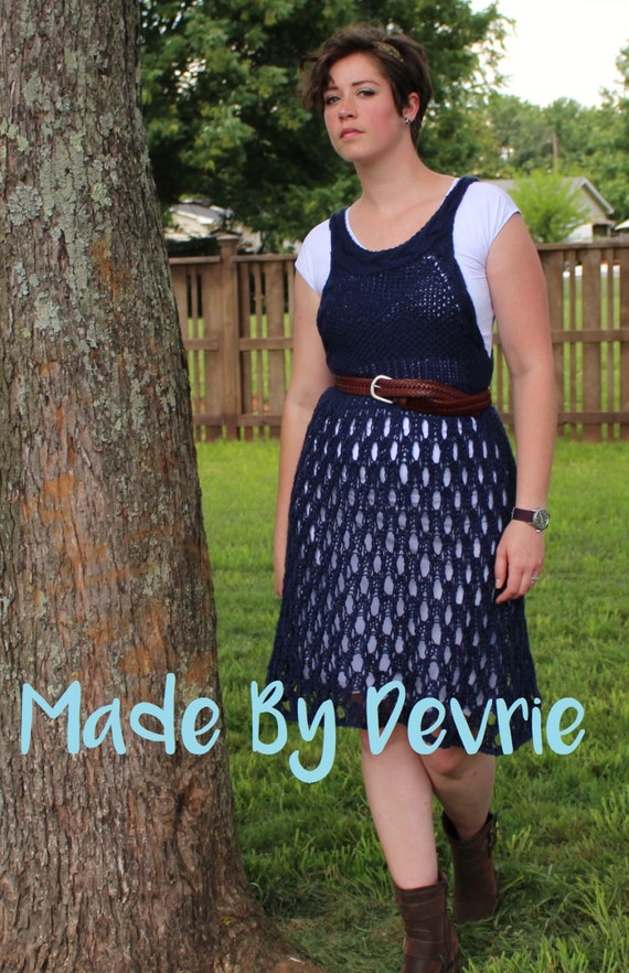 Knit Lace Dress Pattern, Cabled Collar, Razor Back (digital Download) - Etsy
