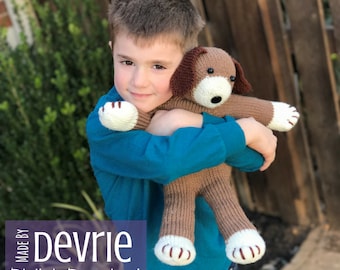 Dog Knitting Pattern, Knit Stuffed Animal Plush (Digital Download)