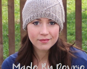 DIGITAL Download, Knit Hat Pattern,Knitting PATTERN, Knitted hat, Knitted slouch hat, Knitted slouchy hat, Knitting pattern