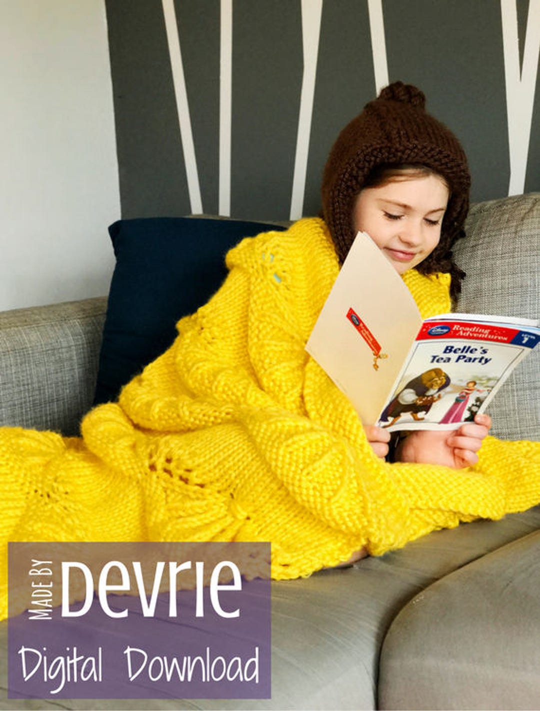 DIGITAL DOWNLOAD, Belle Inspired Blanket, Hooded Belle Inspired Blanket, Hooded Blanket, Girls