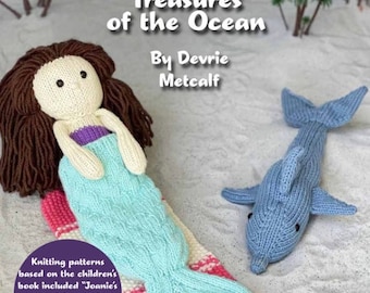 Mermaid & Dolphin Knitting Pattern Book, Knitting For Playtime