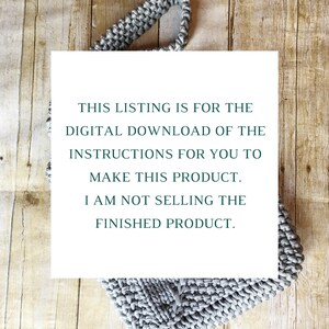 Knit Purse Pattern, Chunky T-Shirt Yarn Bag (Digital Download) image 4