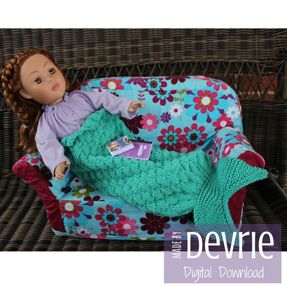 Digital Download 18 Inch Doll Blanket Knitting Pattern Knit Mermaid Blanket Mermaid Blanket Knit Doll Clothes American Girl Digital Download 18 Inch Doll Blanket Knitting Pattern Knit Mermaid Blanket Mermaid Blanket Knit Doll Clothes American Girl