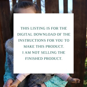 K&ouml;nnte beinhalten: Ein wei&szlig;es Schild mit schwarzem Text, der lautet: "THIS LISTING IS FOR THE DIGITAL DOWNLOAD OF THE INSTRUCTIONS FOR YOU TO MAKE THIS PRODUCT. I AM NOT SELLING THE FINISHED PRODUCT."
